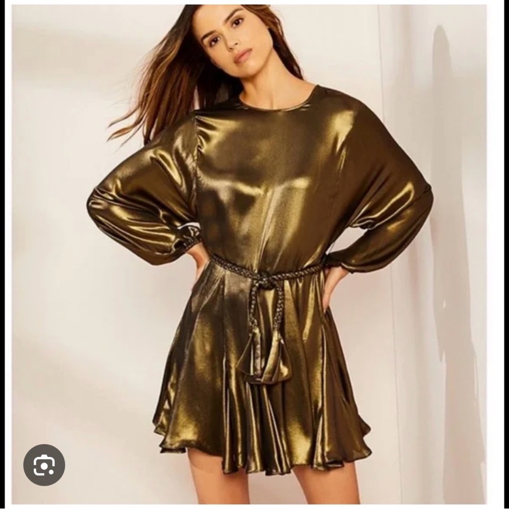 Gianni Bini Shimmering Gold Dress